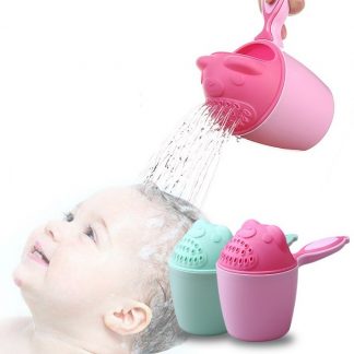 Vasos quita champú para la ducha de bebés