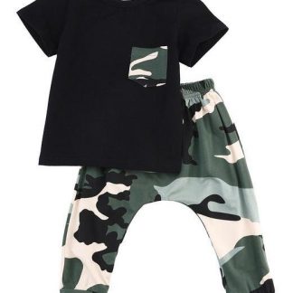 Polera + Pantalón de camuflaje Niño