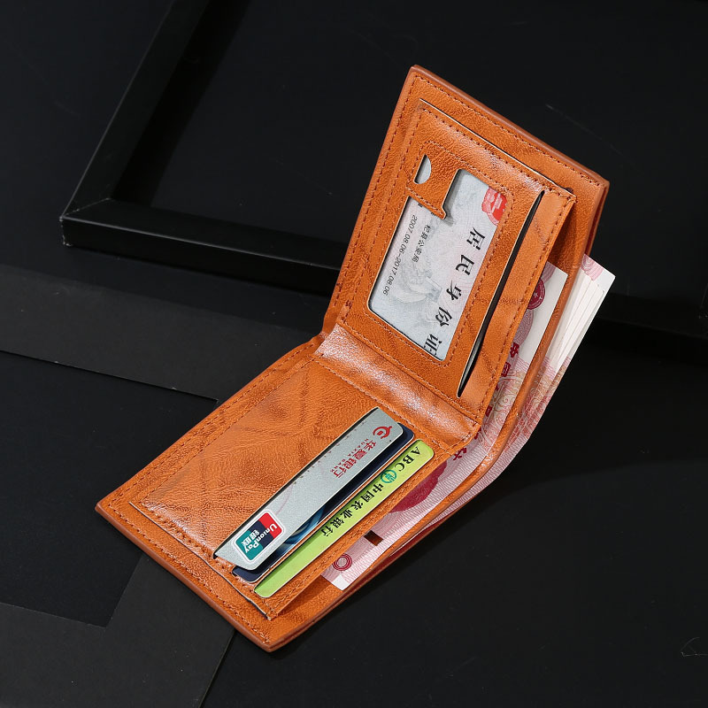 Billetera cuero compacta de Hombre Multi-tarjeta – Luxum