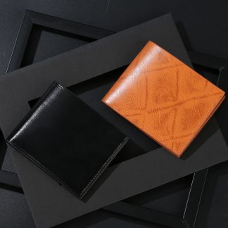 Billetera cuero compacta de Hombre Multi-tarjeta